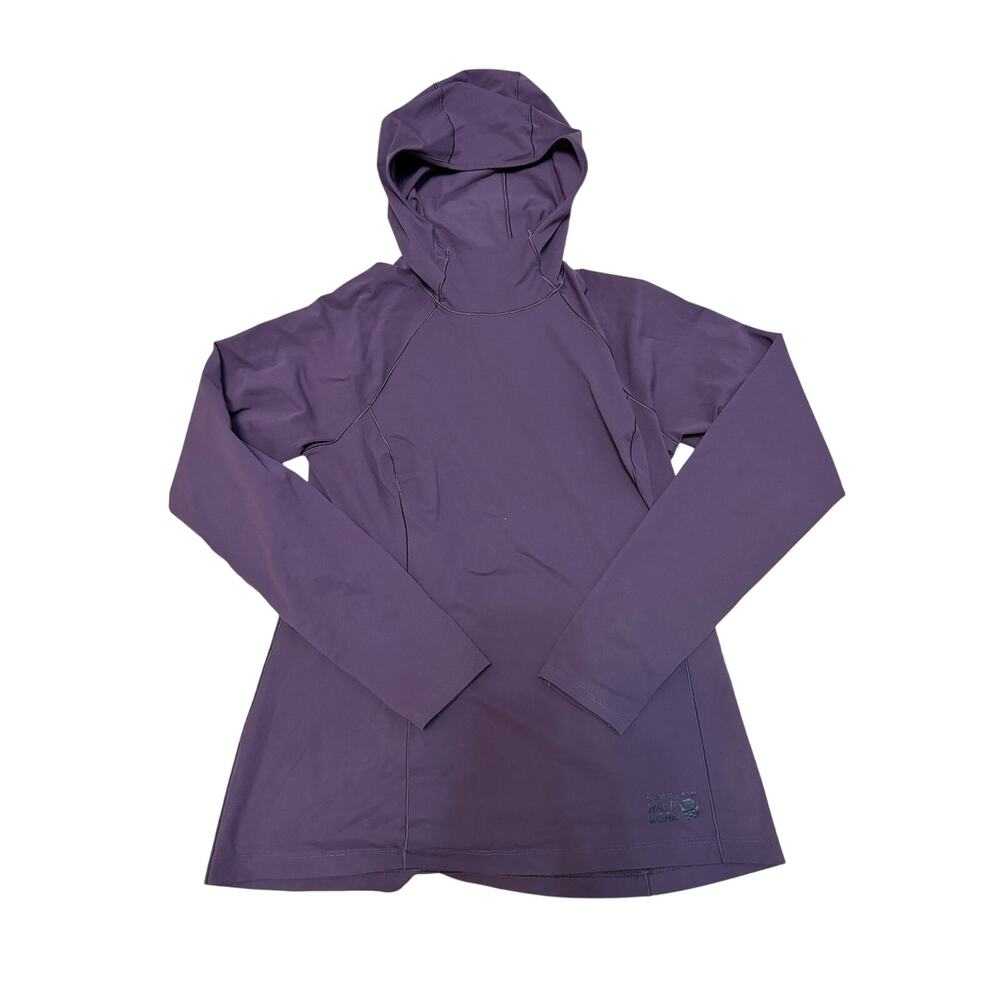 Mountain Hardware Long Sleeve Hooded Shirt - Purple - Size Medium
